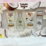🥥 Estuche Coco – Tulipán Negro
